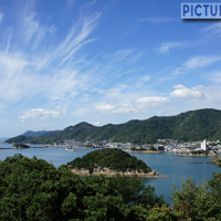 仙酔島 赤岩展望台で鞆の浦を一望